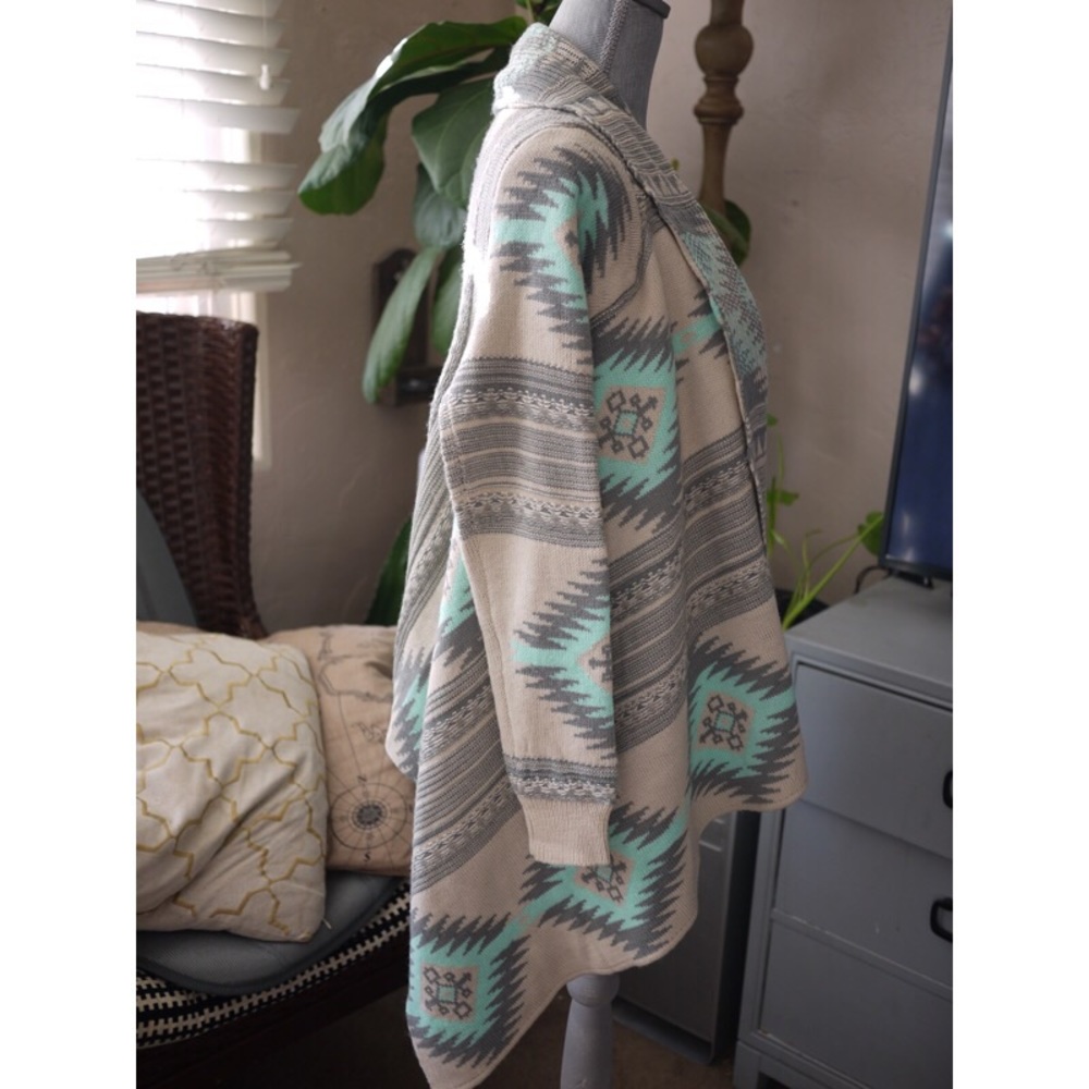 Aztec Print Cardigan - Picture 3 of 4